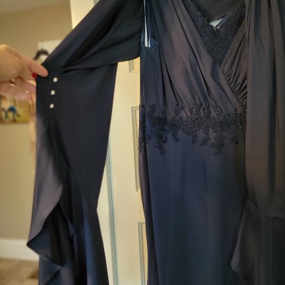 Jade by Jasmine Navy Blue Maxi Dress - Picture 2 of 15